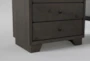 Kyrie Black Twin Metal Panel 3 Piece Bedroom Set With 2 Marco Charcoal Nightstands - Detail