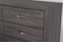 Kyrie Black Twin Metal Panel 3 Piece Bedroom Set With Finley Dresser + Nightstand - Detail