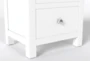 Kyrie Black Twin Metal Panel 3 Piece Bedroom Set With Larkin White Chest Of Drawers + Nightstand - Detail