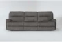 Moncalvo II Grey 120" 3 Piece Dual Reclining Sofa - Signature