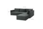 Lyric Charcoal Velvet 105" 5 Piece L-Shaped Modular Sectional with Right Arm Facing Chaise - Front