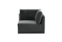 Lyric Charcoal Velvet Corner Chair - Side