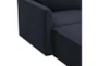 Lyric Navy Velvet 135" 6 Piece Double Chaise Modular Sectional - Detail