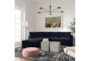 Lyric Navy Velvet 105" 5 Piece L-Shaped Modular Sectional with Left Arm Facing Chaise - Room