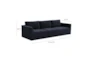 Lyric Navy Velvet 105" 3 Piece Modular Sofa - Front