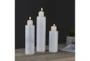 6, 8, + 10 Inch Marble Tea Light Candle Holders Set of 3 - Signature