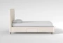 Dean Sand Twin Upholstered Panel Bed With Storage - Side