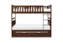 Kory Cherry Twin Over Twin Bunk Bed With Trundle - Front