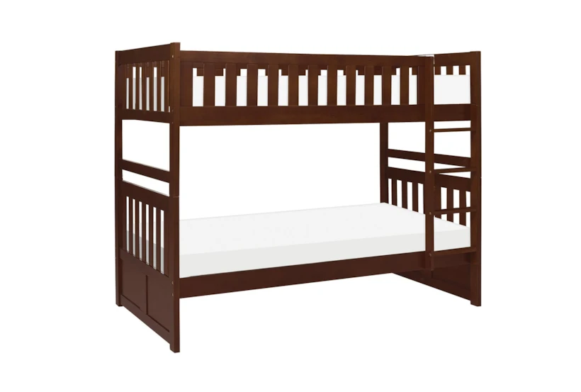 Kory Cherry Twin Over Twin Wood Bunk Bed - 360