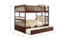 Kory Cherry Full Over Full Bunk Bed With Trundle - Detail
