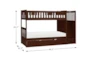 Kory Cherry Twin Over Twin Bunk Bed With Reversible Stairway Chest + Trundle - Detail