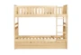 Kory Natural Twin Over Twin Wood Bunk Bed With Trundle - Front