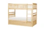 Kory Natural Twin Over Twin Wood Bunk Bed With Trundle - Signature