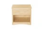 Kory Natural 1-Drawer Nightstand - Front
