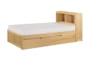 Kory Natural Twin Wood Bookcase Bed With Trundle - Signature