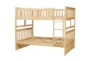 Kory Natural Full Over Full Wood Bunk Bed - Detail