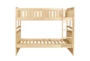 Kory Natural Full Over Full Wood Bunk Bed - Front
