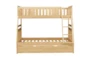 Kory Natural Twin Over Full Wood Bunk Bed With Trundle - Front