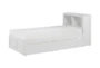 Kory White Twin Bookcase Bed With Underbed Storage Boxes - Signature