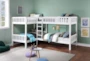 Kory White Twin Corner Bunk Bed - Room