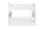 Kory White Full Over Full Wood Bunk Bed With Trundle - Front