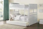 Kory White Full Over Full Wood Bunk Bed With Trundle - Room