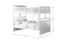 Kory White Full Over Full Wood Bunk Bed - Detail