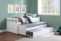 Kory White Twin Over Twin Wood Captains Bed With Trundle - Room