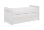 Kory White Twin Over Twin Wood Captains Bed With Trundle - Signature
