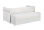 Kory White Twin Over Twin Wood Captains Bed With Underbed Storage Boxes - Detail