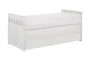 Kory White Twin Over Twin Wood Captains Bed With Underbed Storage Boxes - Signature