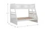 Kory White Twin Over Full Bunk Bed - Detail