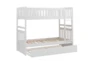 Kory White Twin Over Twin Wood Bunk Bed With Trundle - Detail