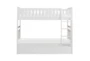 Kory White Twin Over Twin Wood Bunk Bed With Trundle - Front