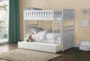 Kory White Twin Over Twin Wood Bunk Bed With Trundle - Room