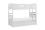 Kory White Twin Over Twin Bunk Bed With Underbed Storage Boxes - Signature