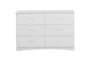 Kory White 6-Drawer Dresser - Front