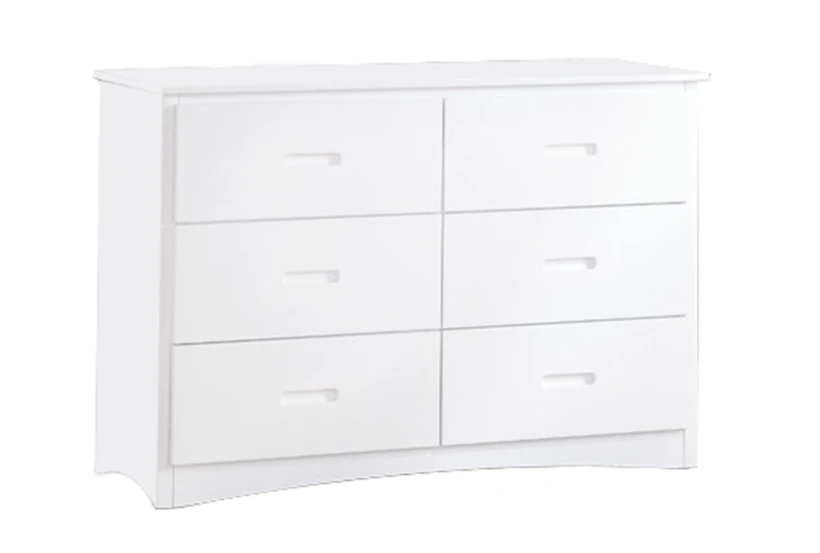 Kory White 6-Drawer Dresser - 360