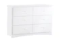 Kory White 6-Drawer Dresser - Signature