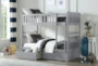 Kory Grey Twin Over Twin Bunk Bed With Underbed Storage Boxes - Room