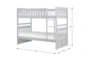 Kory Grey Twin Over Twin Bunk Bed - Detail