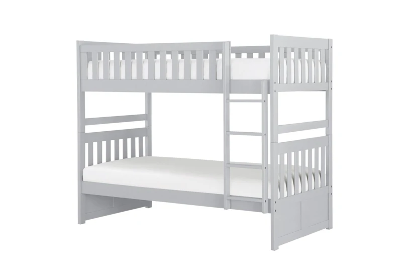 Kory Grey Twin Over Twin Bunk Bed - 360