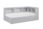 Kory Grey Twin Reversible Bookcase Corner Bed With Trundle - Signature
