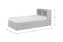 Kory Grey Twin Bookcase Bed With Trundle - Detail