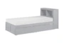Kory Grey Twin Bookcase Bed With Underbed Storage Boxes - Signature