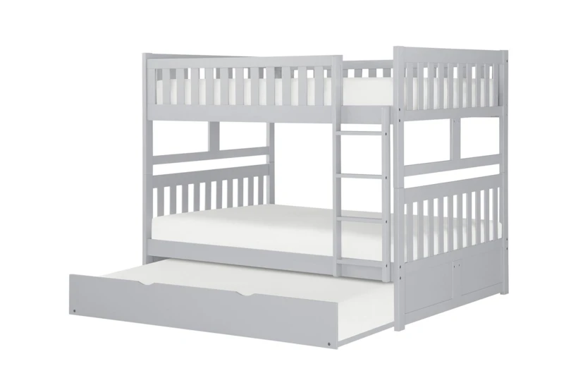 Kory Grey Full Over Full Bunk Bed With Trundle - 360