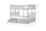 Kory Grey Full Over Full Bunk Bed With Underbed Storage Boxes - Detail