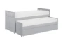 Kory Grey Twin Over Twin Captains Bed With Underbed Storage Boxes - Detail