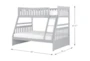 Kory Grey Twin Over Full Wood Bunk Bed - Detail