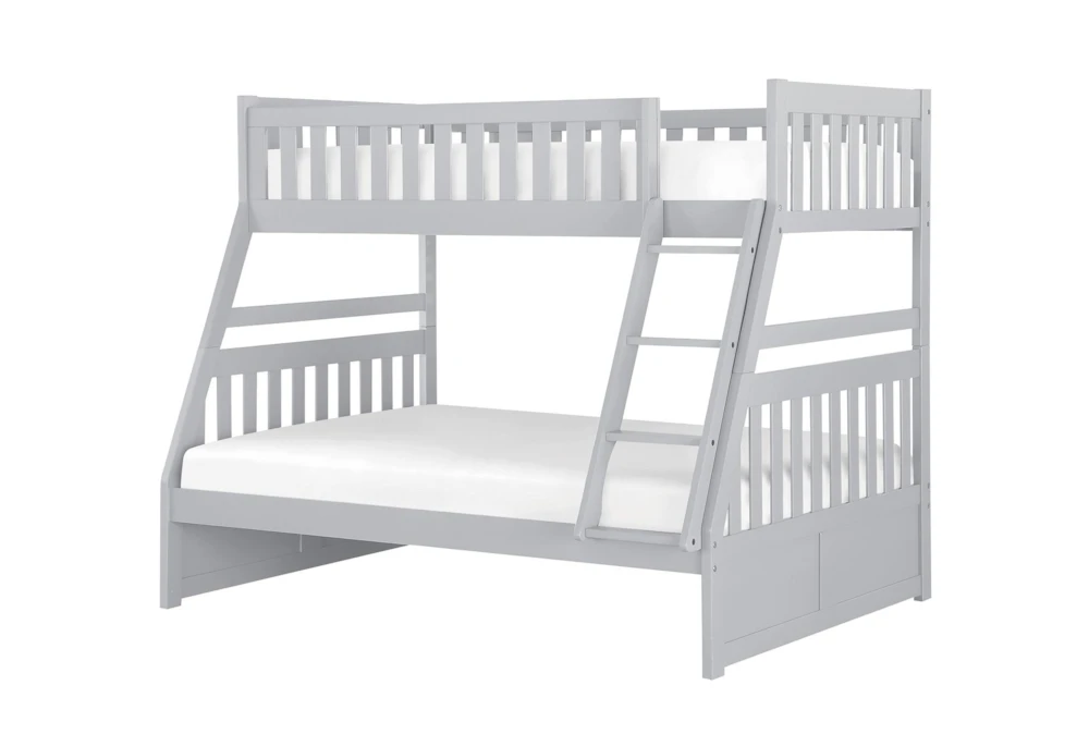 Kory Grey Twin Over Full Wood Bunk Bed